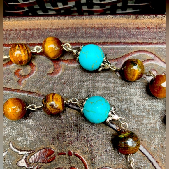 Turquoise Cross Necklace - Picture 5 of 8